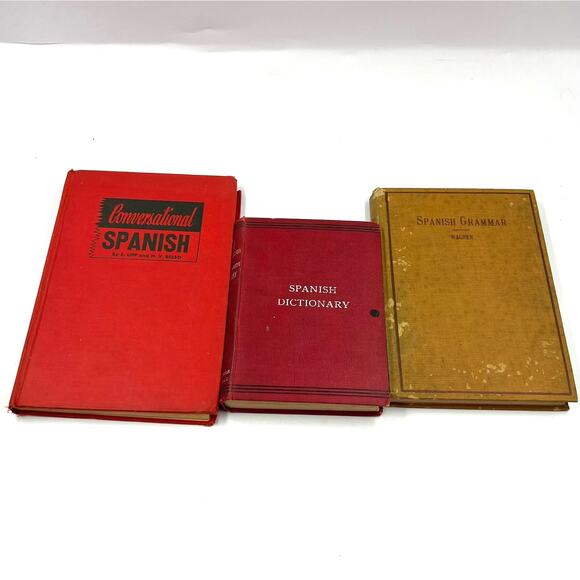 Antique Books Spanish English Pocket Dictionary Conversational Spanish 1930-1940 - Picture 1 of 12